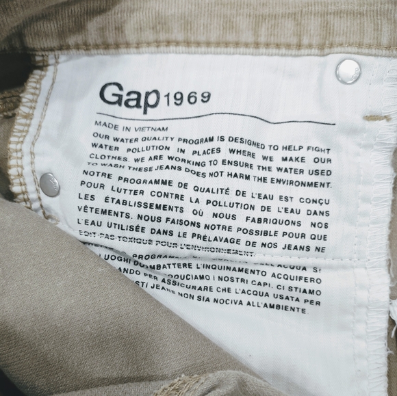 Ladies GAP Skinny Corduroys Light Khaki. Size 30. Regular - Picture 4 of 5